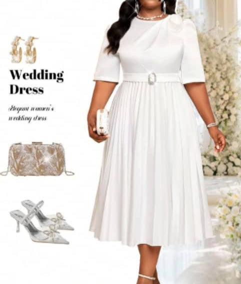 robes chic white vb