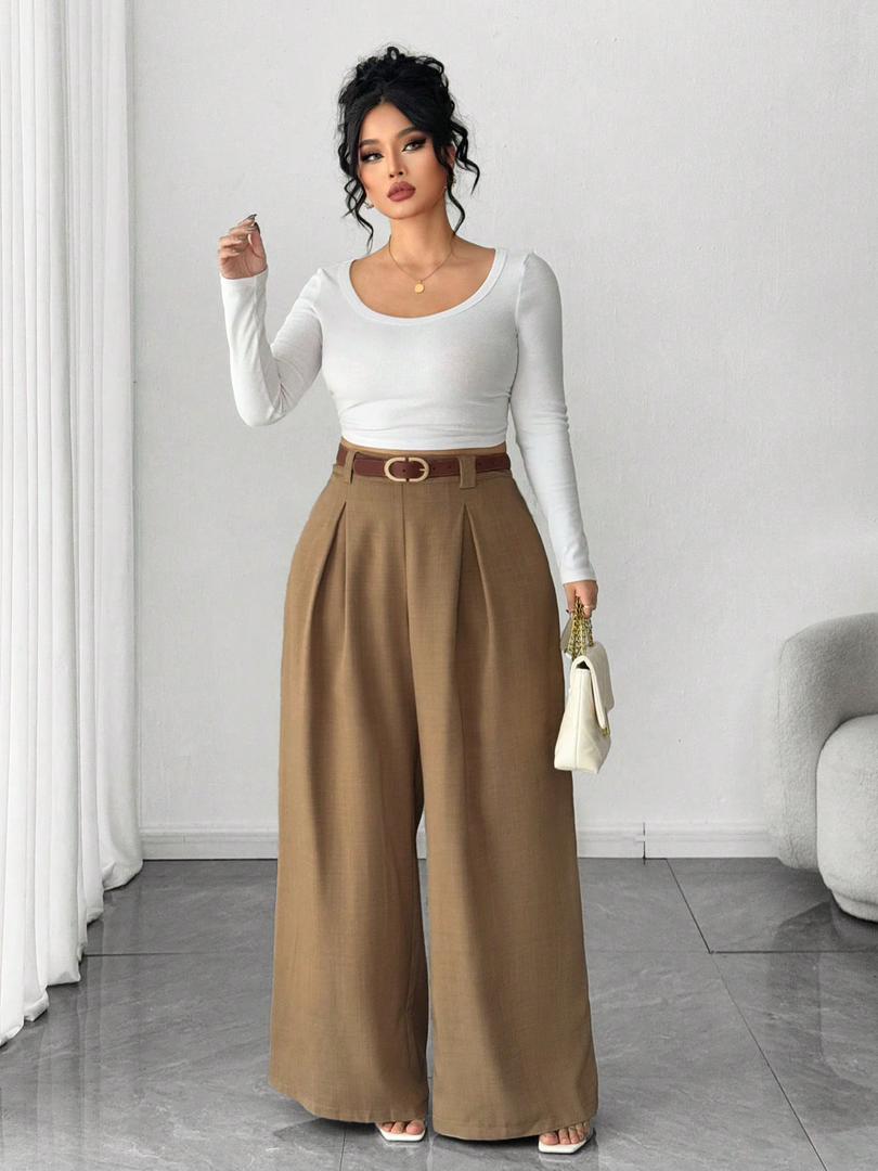 Pantalon beige femmes news m