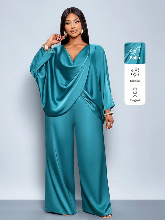 2 piece femmes satin m